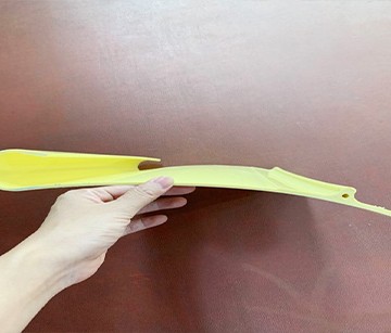 Big section PE extrusion profile tested successfully