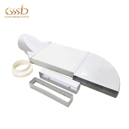 Plastic ventilation duct and fittings
