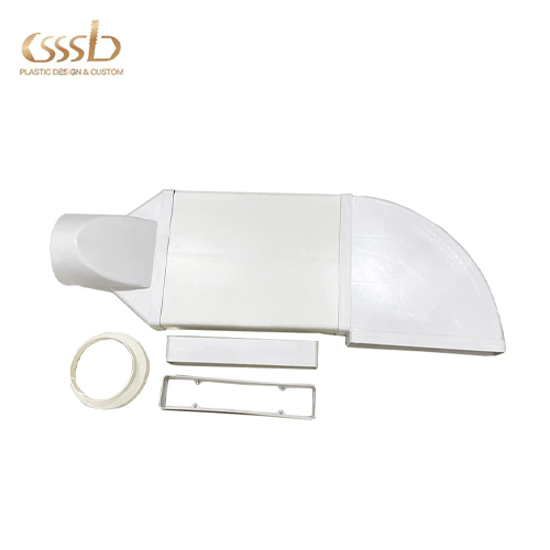 Plastic ventilation duct and fittings