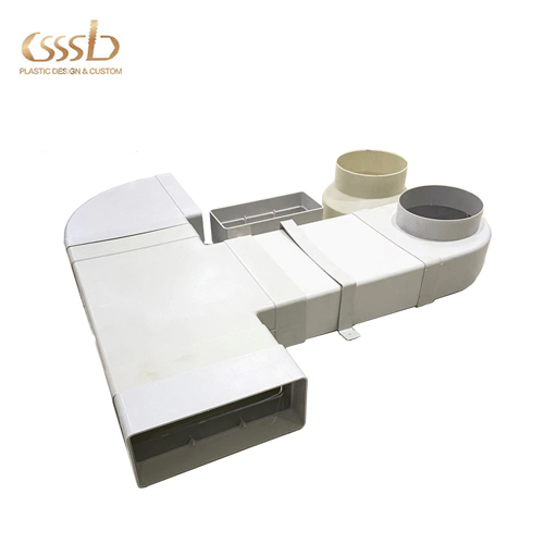 Plastic ventilation duct and fittings