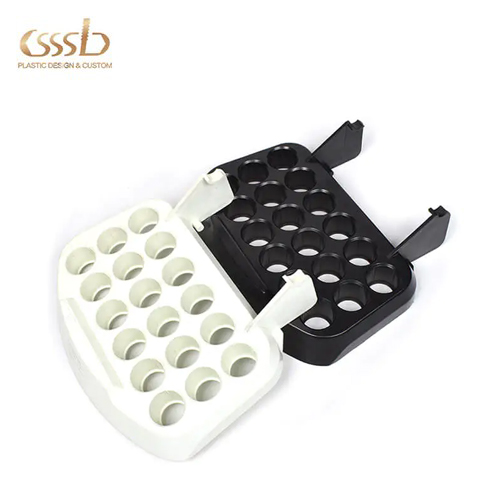 Plastic Hips White/Black Injection Part