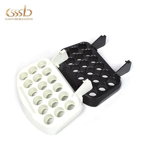 Plastic Hips White/Black Injection Part