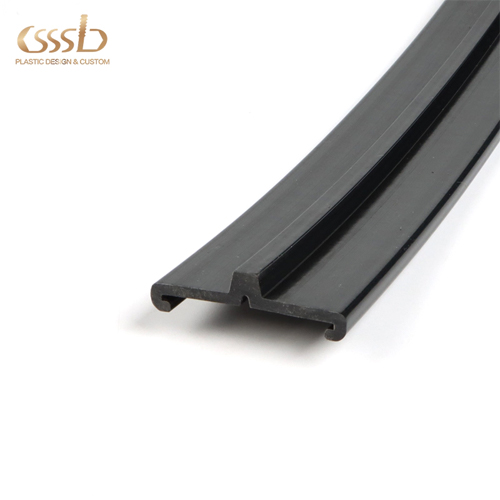 PVC extrusion sliding track profile factory custom...
