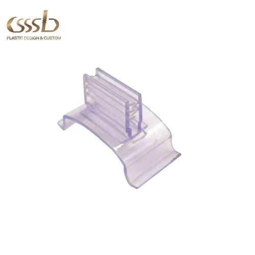 PVC profiles transparent for display label holding