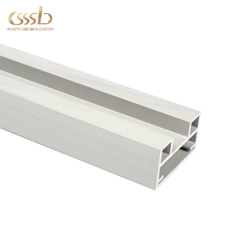 Plastic profiles for glass partitions