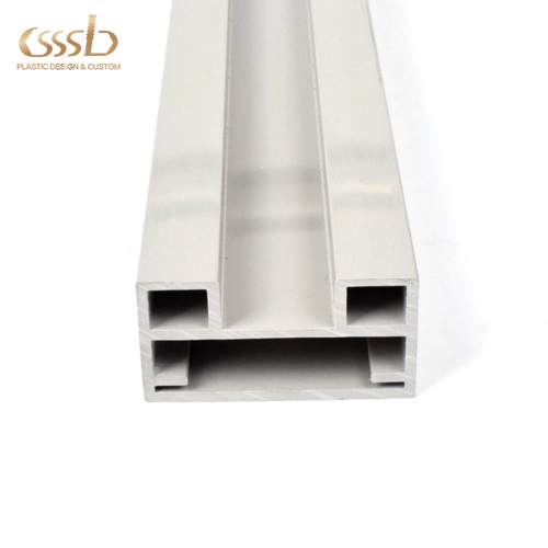Plastic profiles for glass partitions