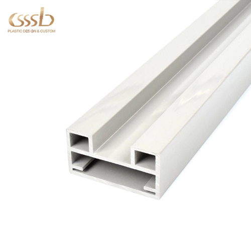 Plastic profiles for glass partitions